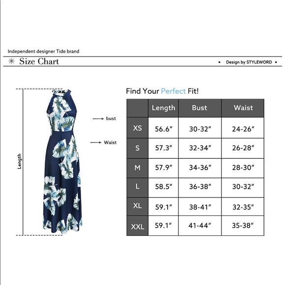 *NWT* High Neck Maxi Dress - Picture 6 of 6